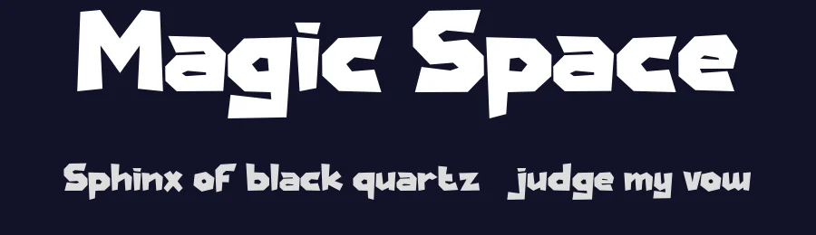 Magic Space by Achmad Yani — Decorative Font — thumbnail 2