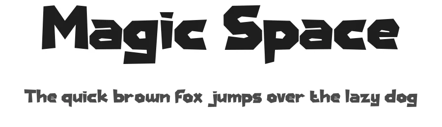 Magic Space by Achmad Yani — Decorative Font