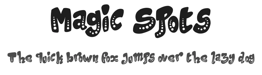 Magic Spots by imagex — Decorative Font