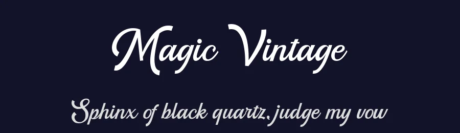 Magic Vintage by A Type Font — Script Handwritten Font — thumbnail 2