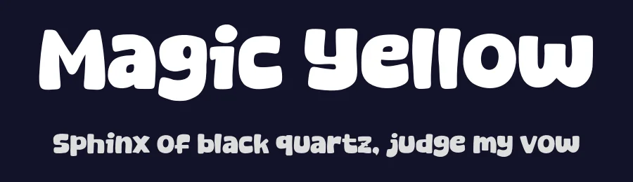 Magic Yellow by Khurasan — Decorative Font — thumbnail 2