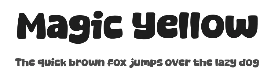 Magic Yellow by Khurasan — Decorative Font