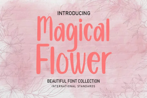 Magical Flower Font by shiddiq.art — Script Handwritten Font