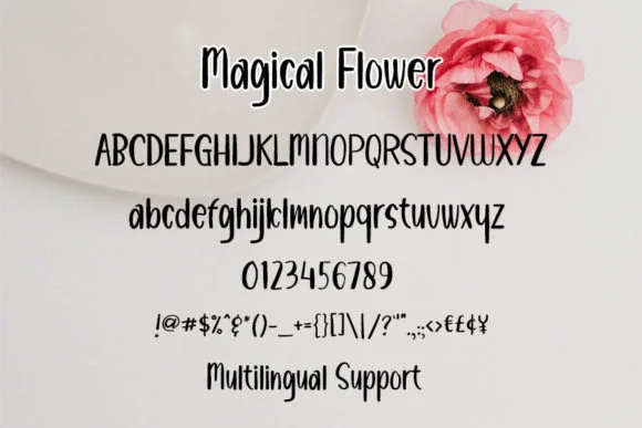 Magical Flower Font by shiddiq.art — Script Handwritten Font — thumbnail 4