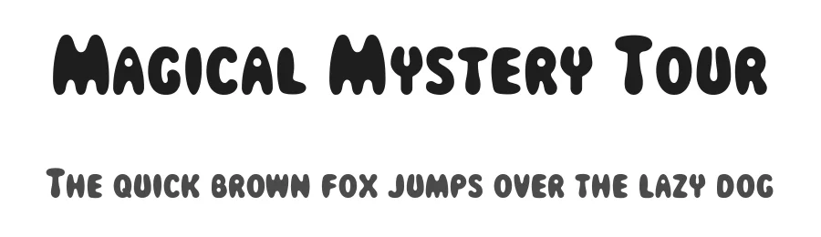 Magical Mystery Tour by K-Type β Decorative Font