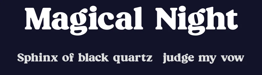 Magical Night by Viswell Studio — Decorative Font — thumbnail 2