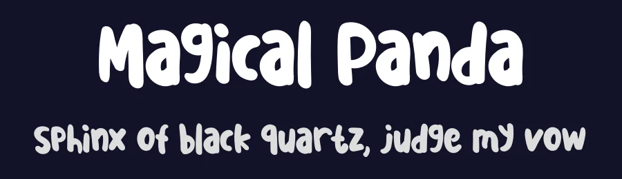 Magical Panda by Erik Studio — Decorative Font — thumbnail 2