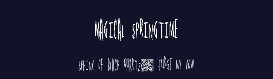 Magical Springtime by Xerographer Fonts — Decorative Font — thumbnail 2