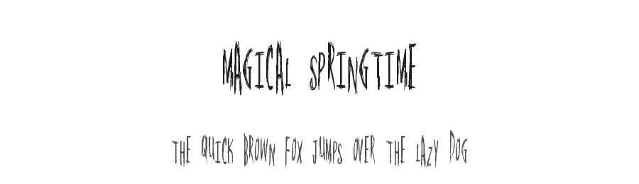Magical Springtime by Xerographer Fonts — Decorative Font