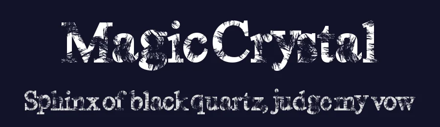Magic Crystal by Xerographer Fonts — Decorative Font — thumbnail 2