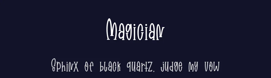 Magician by Supersemar Letter — Decorative Font — thumbnail 2