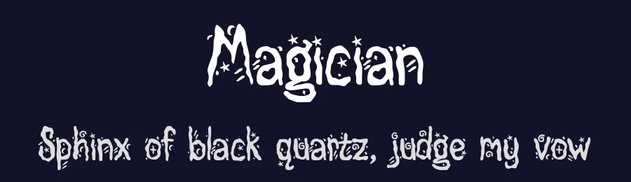 Magician — Decorative Font — thumbnail 2