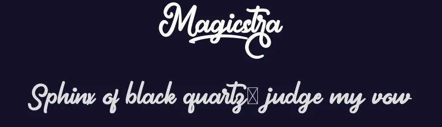 Magicstra by NihStudio — Script Handwritten Font — thumbnail 2
