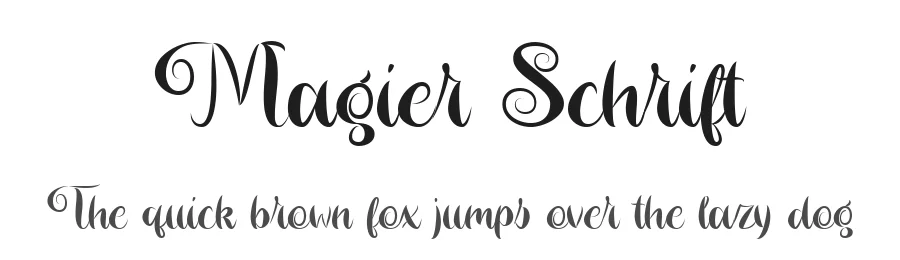 Magier Schrift