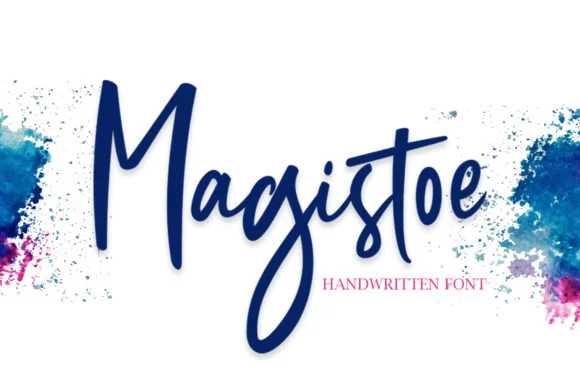 Magistoe Script Font by masinong — Script Handwritten Font