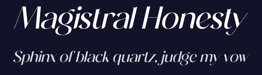 Magistral Honesty by Storytype Studio — Sans Serif Font — thumbnail 2