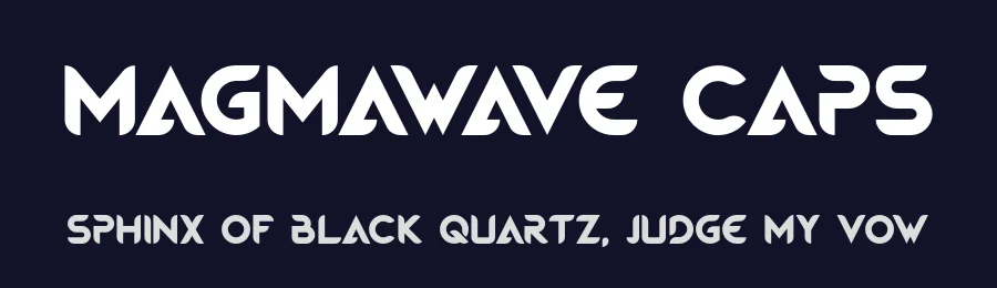 Magmawave Caps by alphadesigner — Display Font — thumbnail 2
