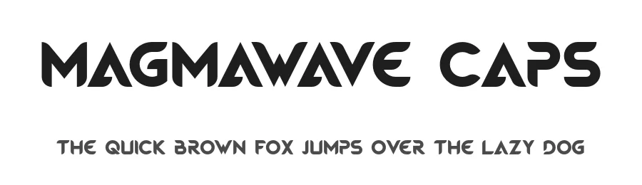 Magmawave Caps by alphadesigner — Display Font
