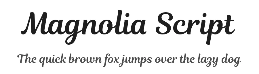 Magnolia Script