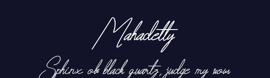 Mahadetty by Jadatype — Script Handwritten Font — thumbnail 2