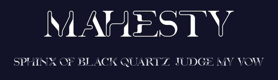 Mahesty by Darman Kadir — Decorative Font — thumbnail 2