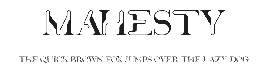 Mahesty by Darman Kadir โ Decorative Font