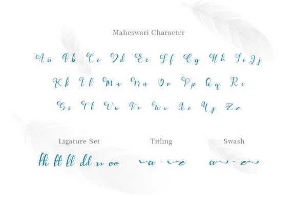 Maheswari Font by Dhw type by Dhw type — Script Handwritten Font — thumbnail 5