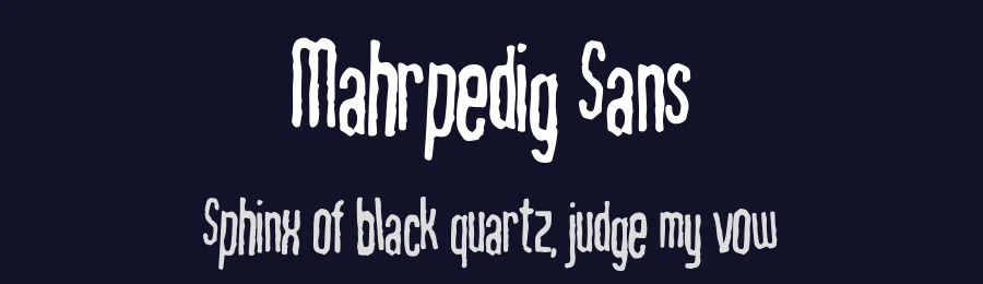 Mahrpedig Sans by Bumbayo Font Fabrik — Decorative Font — thumbnail 2
