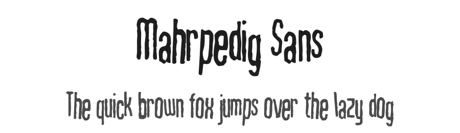 Mahrpedig Sans by Bumbayo Font Fabrik — Decorative Font