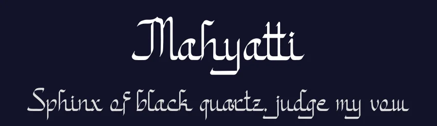 Mahyatti by Denustudios — Decorative Font — thumbnail 2