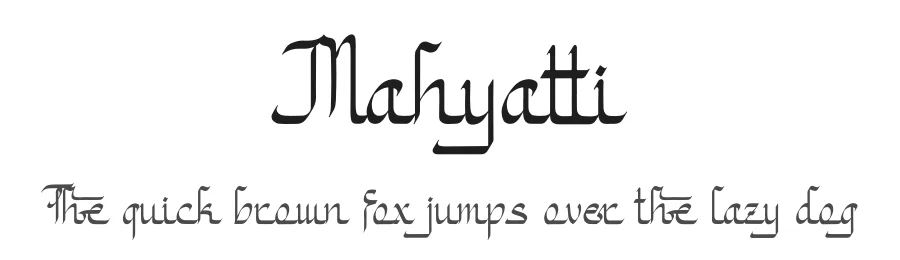 Mahyatti by Denustudios β Decorative Font