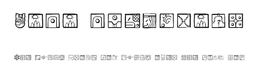 Maia ideograph by Joakin — Dingbats Font