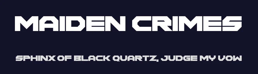 Maiden Crimes by Chequered Ink — Display Font — thumbnail 2