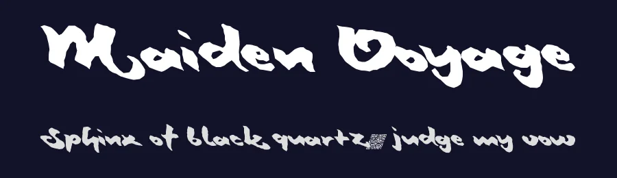 Maiden Voyage by Xerographer Fonts — Script Handwritten Font — thumbnail 2
