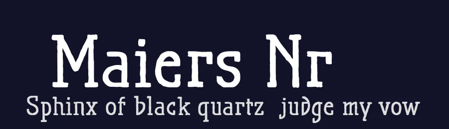 Maiers Nr.21 by ingoFonts — Decorative Font — thumbnail 2