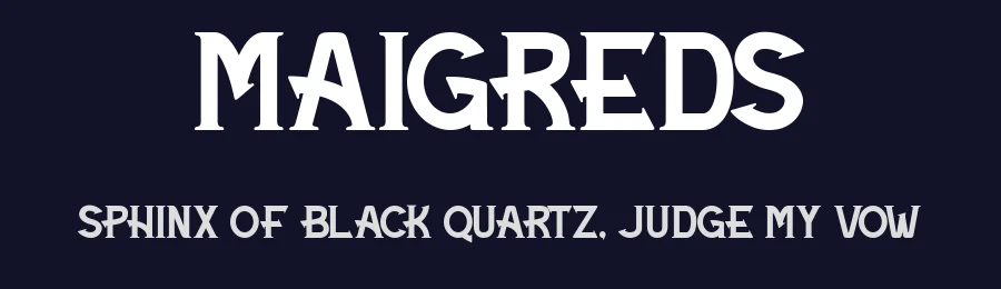 Maigreds by Maculinc — Decorative Font — thumbnail 2