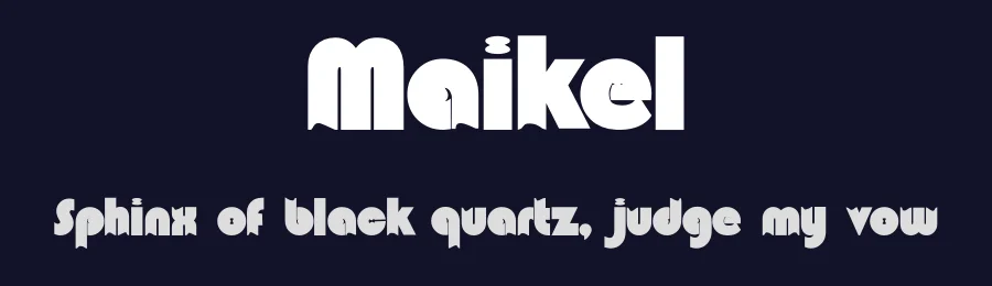 Maikel by Giart Studios — Decorative Font — thumbnail 2