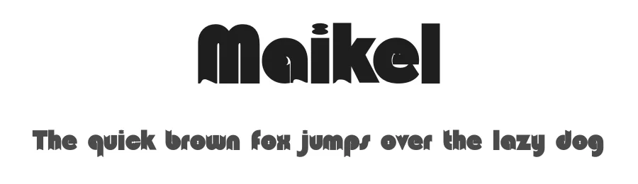 Maikel by Giart Studios — Decorative Font