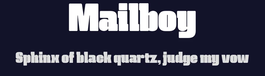 Mailboy by Graptail Type Studio — Sans Serif Font — thumbnail 2