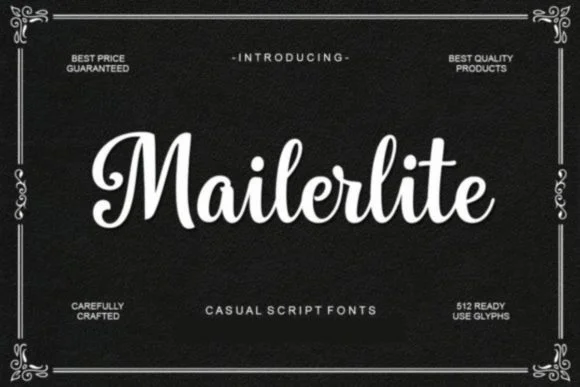 Mailerlite Font by Stellar Studio — Script Handwritten Font