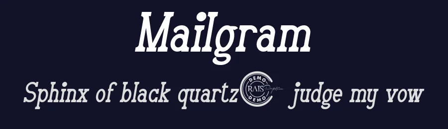 Mailgram by RaisProject — Serif Font — thumbnail 2