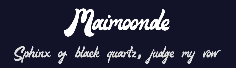 Maimoonde by Saiful Bahri — Decorative Font — thumbnail 2