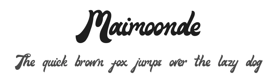 Maimoonde by Saiful Bahri — Decorative Font
