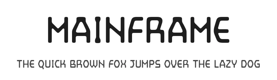Mainframe by Disaster Fonts — Display Font
