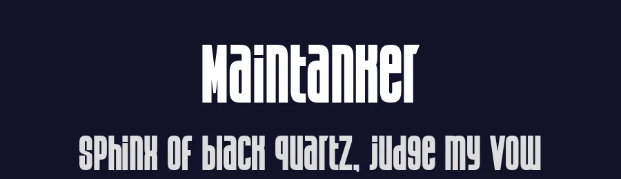 Maintanker by Salamahtype.com — Sans Serif Font — thumbnail 2