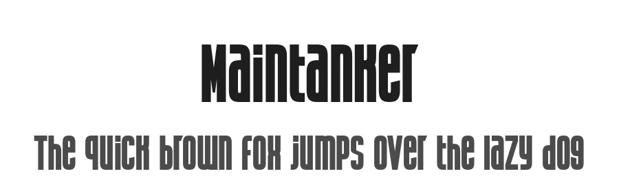 Maintanker by Salamahtype.com — Sans Serif Font