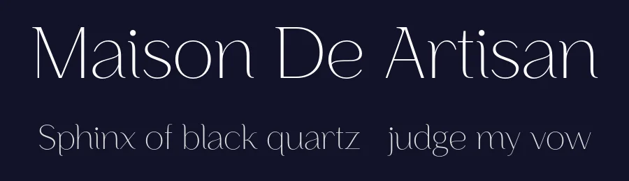 Maison De Artisan by Craft Supply Co. — Serif Font — thumbnail 2