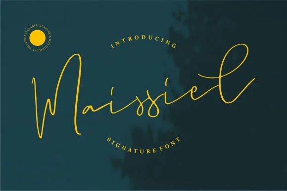 Maissiel Font by Vunira — Script Handwritten Font