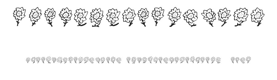 FE Majas Flowers by Font Environment — Dingbats Font