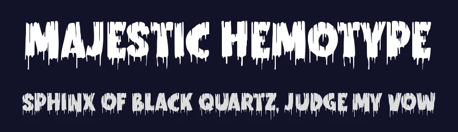 Majestic Hemotype by Horror Font — Decorative Font — thumbnail 2